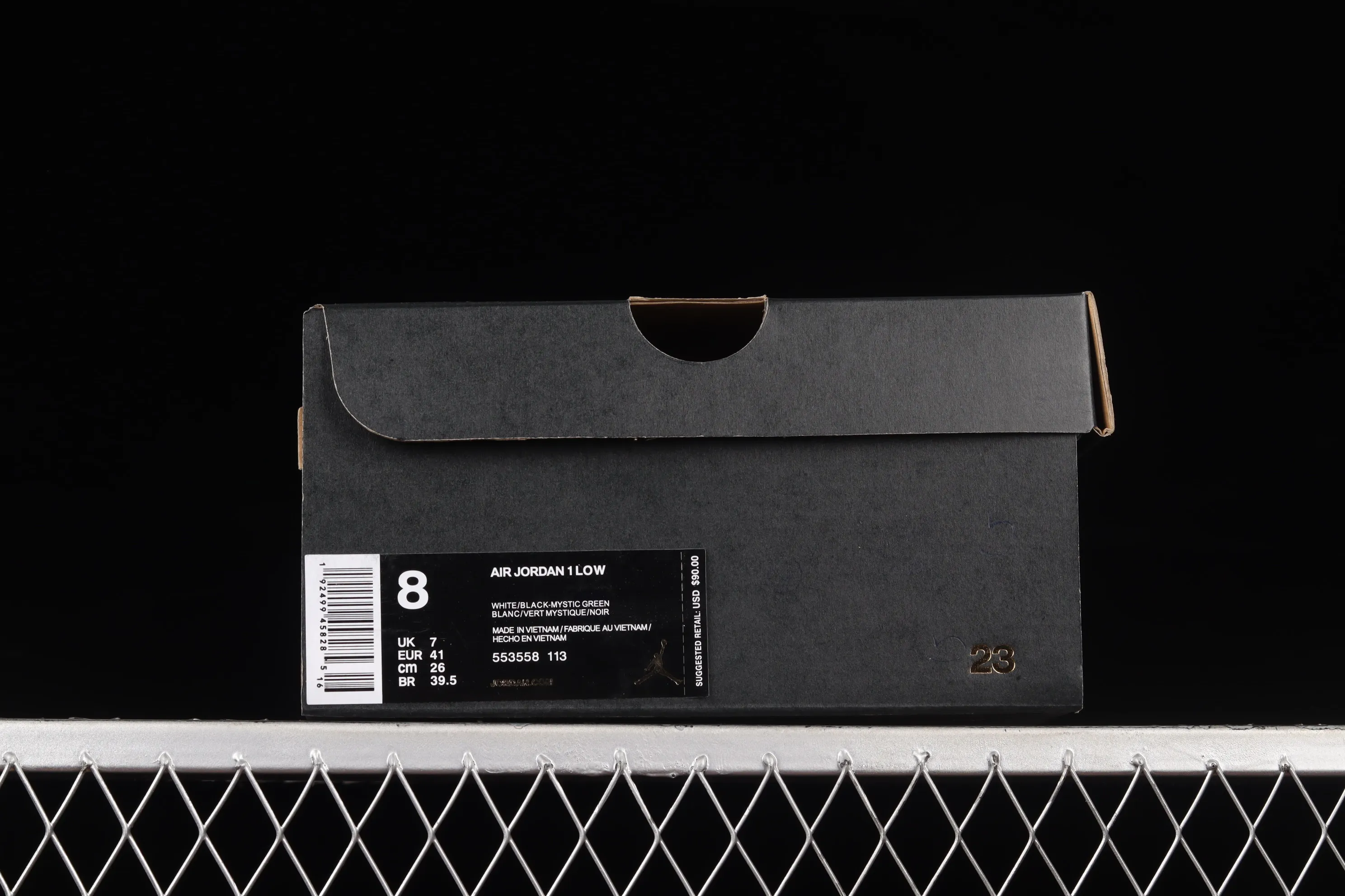 All categories Air Jordan Jordan series basketball shoes Air Jordan 1 Low G version pure original Air Jordan 1 Low AJ1 Joe 1 black and green toe low-top cultural basketball shoes 553558-113